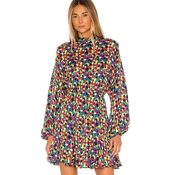 RHODE Dresses & Skirts - Rhode Rainbow Polka-dot Caroline Mini Dress